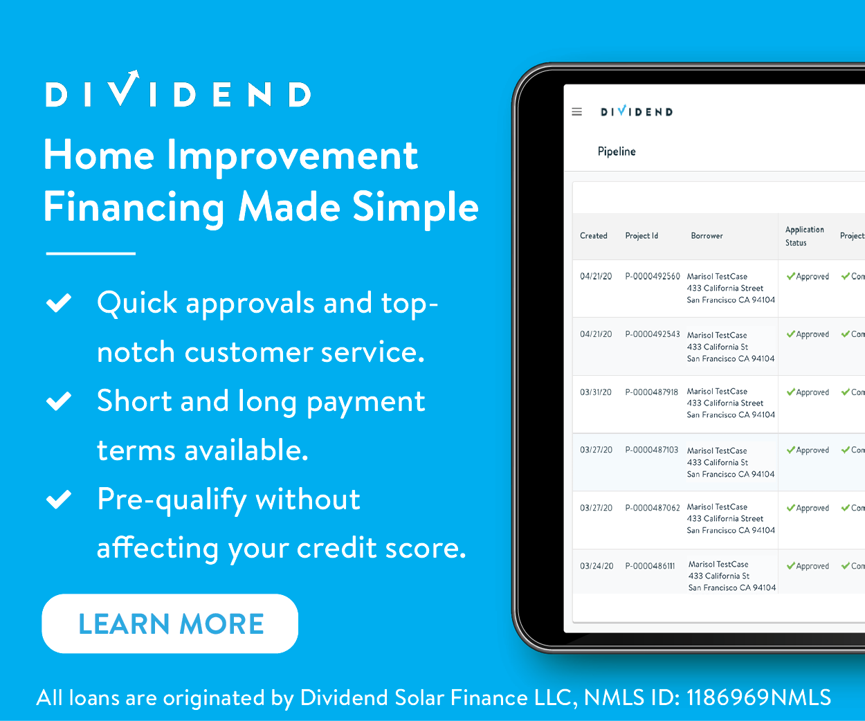 Financing Options by Dividend