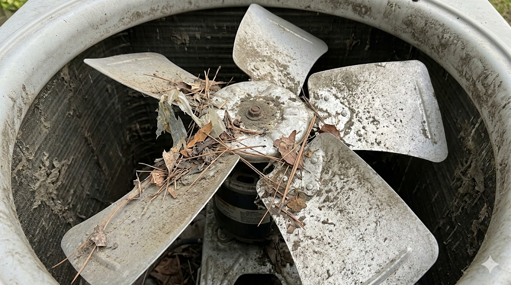 %focuskw% | Penguin Air, Plumbing & Electrical 3. Debris Blocking the Fan Blade